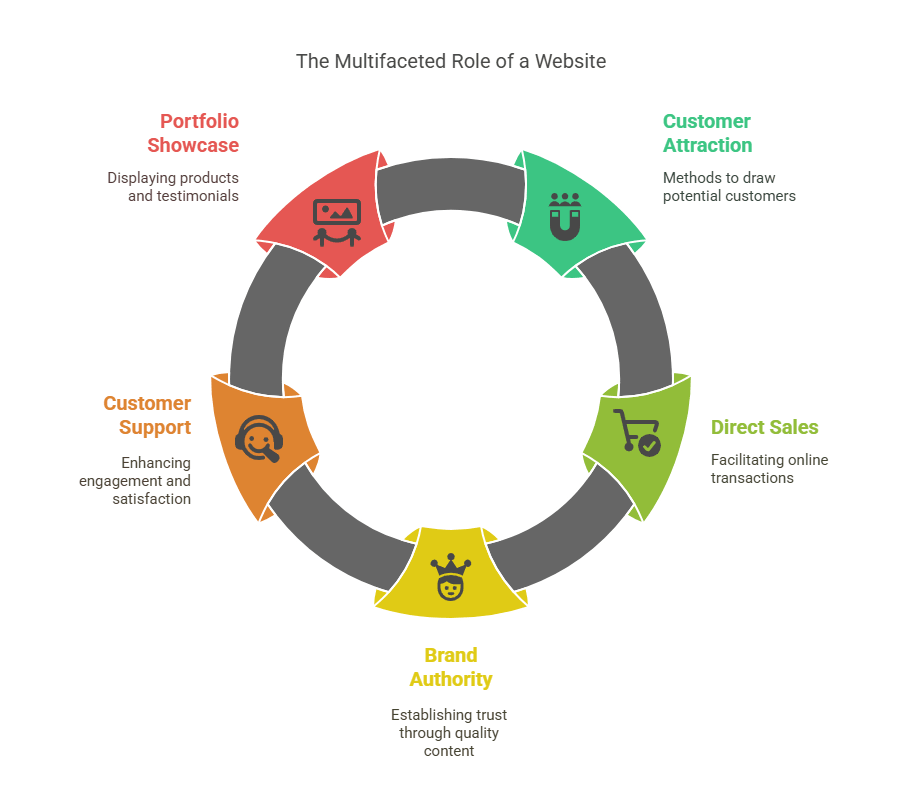 THE MULTIFACETED ROLE OF A WEBSITE