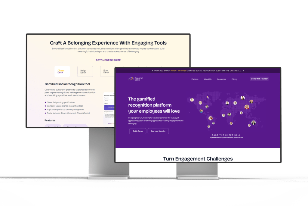 Beyond Desk Mock up design